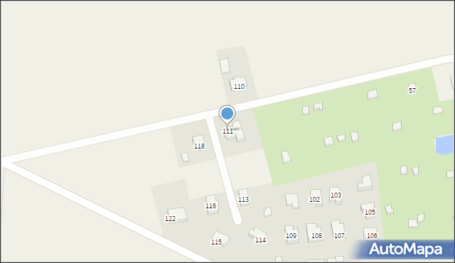 Dzierlin, Dzierlin, 111, mapa Dzierlin