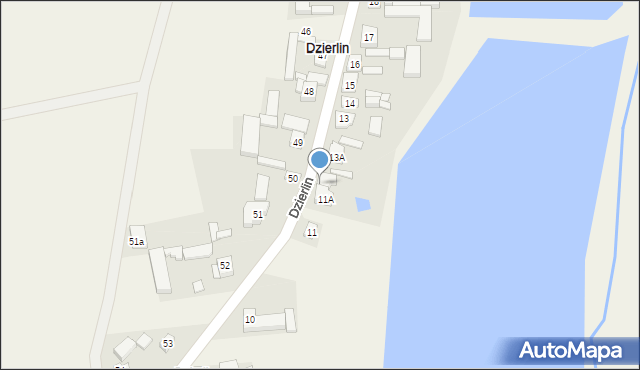 Dzierlin, Dzierlin, 12, mapa Dzierlin