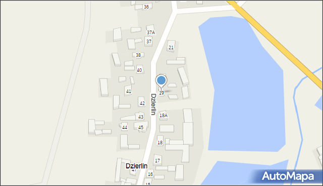 Dzierlin, Dzierlin, 19, mapa Dzierlin