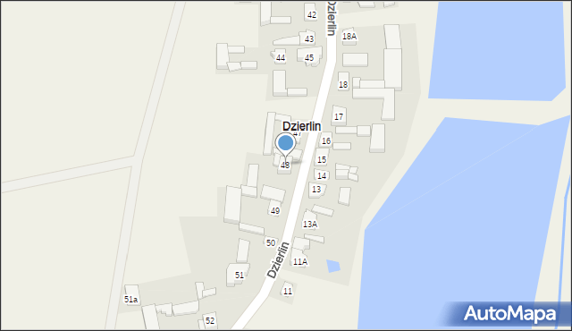 Dzierlin, Dzierlin, 48, mapa Dzierlin