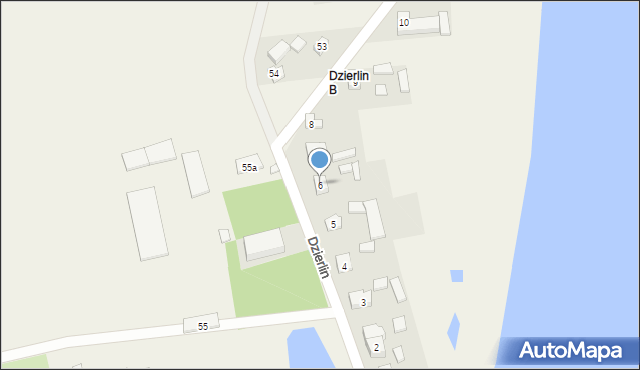 Dzierlin, Dzierlin, 6, mapa Dzierlin