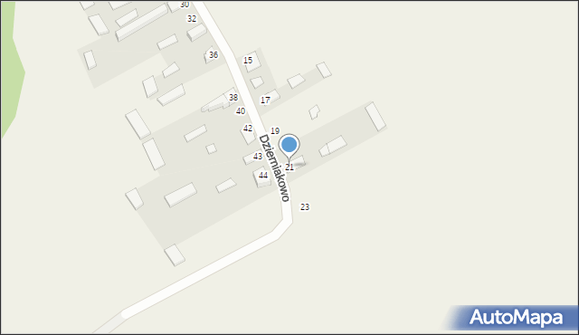 Dzierniakowo, Dzierniakowo, 21, mapa Dzierniakowo