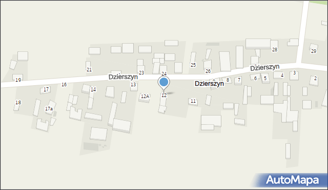Dzierszyn, Dzierszyn, 12, mapa Dzierszyn