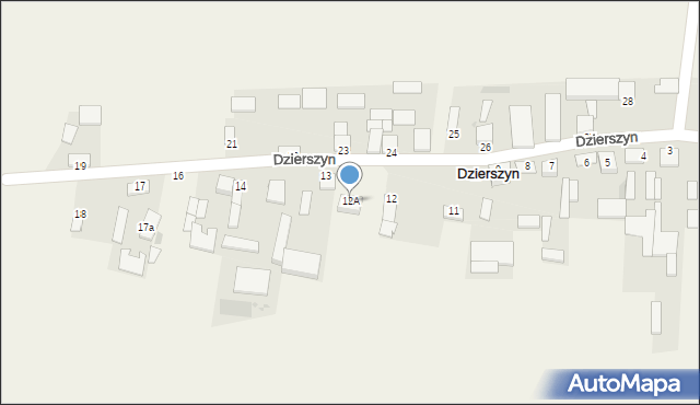 Dzierszyn, Dzierszyn, 12A, mapa Dzierszyn