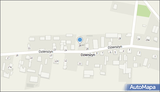 Dzierszyn, Dzierszyn, 25, mapa Dzierszyn