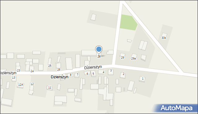 Dzierszyn, Dzierszyn, 28, mapa Dzierszyn