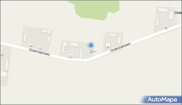 Dzierżanowo, Dzierżanowo, 23, mapa Dzierżanowo