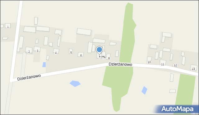 Dzierżanowo, Dzierżanowo, 7, mapa Dzierżanowo