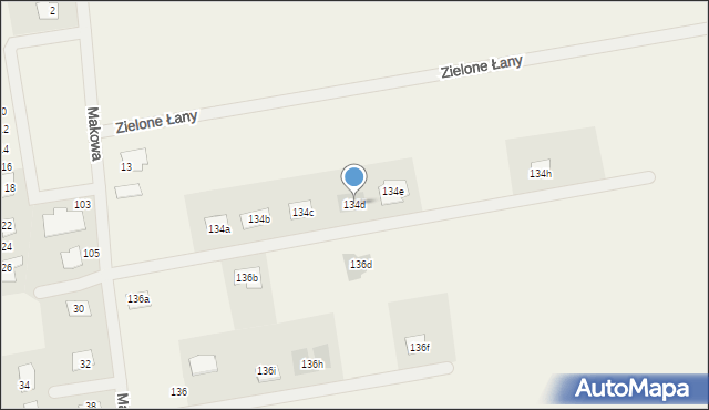 Dzierzążenko, Dzierzążenko, 134d, mapa Dzierzążenko