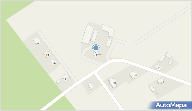 Dzierzązna, Dzierzązna, 1, mapa Dzierzązna