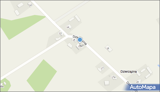 Dzierzązna, Dzierzązna, 15A, mapa Dzierzązna