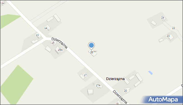 Dzierzązna, Dzierzązna, 16, mapa Dzierzązna