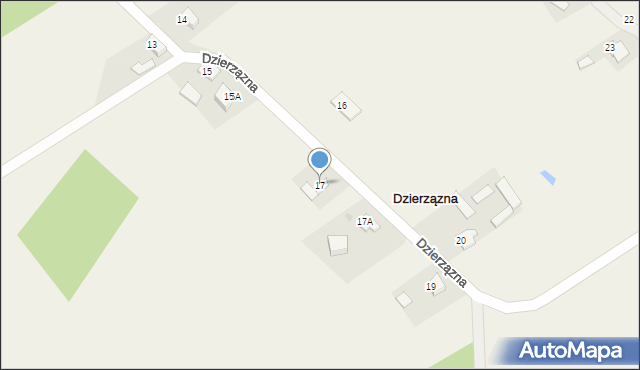 Dzierzązna, Dzierzązna, 17, mapa Dzierzązna