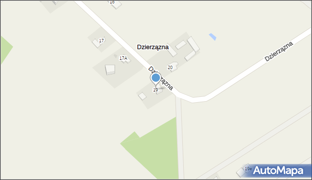 Dzierzązna, Dzierzązna, 19, mapa Dzierzązna