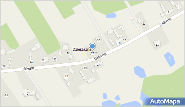 Dzierżązna, Dzierżązna, 13, mapa Dzierżązna