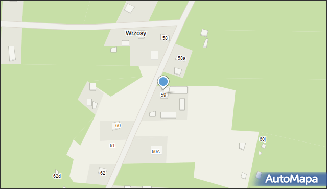 Dzierzązna, Dzierzązna, 59, mapa Dzierzązna