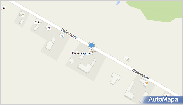 Dzierzązna, Dzierzązna, 19, mapa Dzierzązna