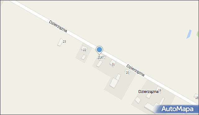 Dzierzązna, Dzierzązna, 21A, mapa Dzierzązna