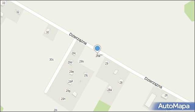 Dzierzązna, Dzierzązna, 29a, mapa Dzierzązna