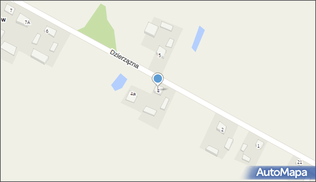 Dzierzązna, Dzierzązna, 4, mapa Dzierzązna