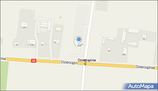 Dzierzążnia, Dzierzążnia, 41a, mapa Dzierzążnia