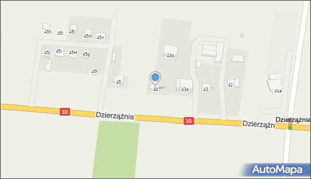 Dzierzążnia, Dzierzążnia, 44, mapa Dzierzążnia