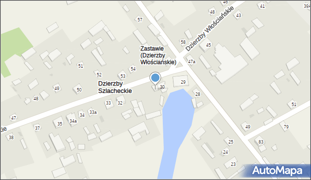 Dzierzby Szlacheckie, Dzierzby Szlacheckie, 31, mapa Dzierzby Szlacheckie