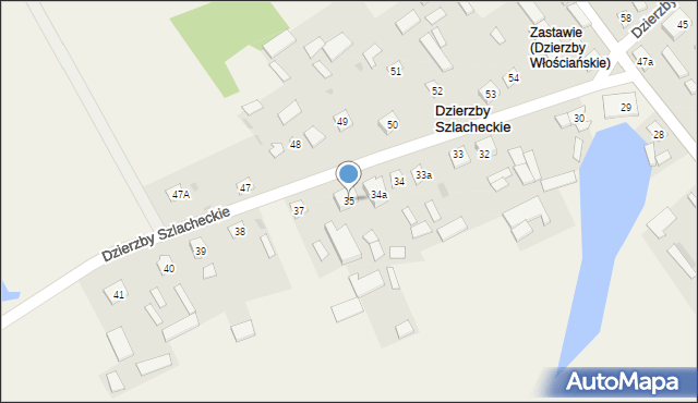 Dzierzby Szlacheckie, Dzierzby Szlacheckie, 35, mapa Dzierzby Szlacheckie