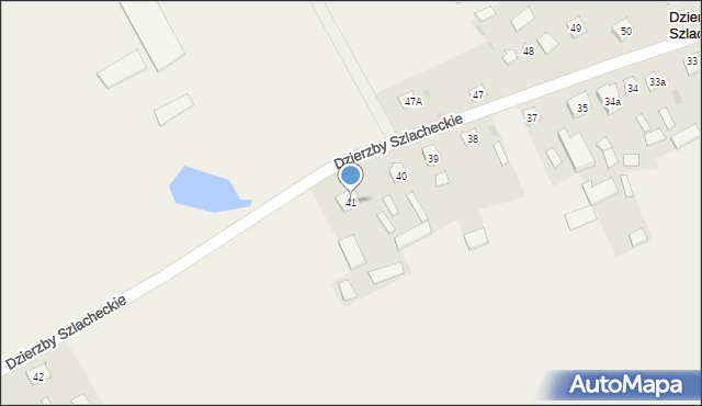 Dzierzby Szlacheckie, Dzierzby Szlacheckie, 41, mapa Dzierzby Szlacheckie