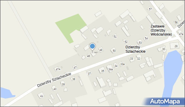 Dzierzby Szlacheckie, Dzierzby Szlacheckie, 48a, mapa Dzierzby Szlacheckie