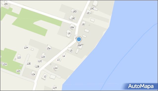 Dzierżenin, Dzierżenin, 16A, mapa Dzierżenin