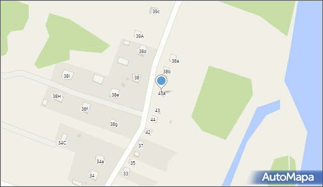 Dzierżenin, Dzierżenin, 43a, mapa Dzierżenin