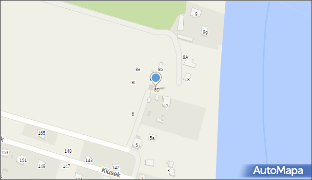 Dzierżenin, Dzierżenin, 8D, mapa Dzierżenin