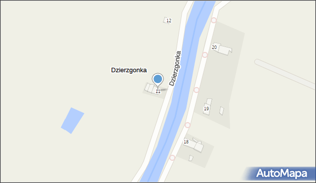 Dzierzgonka, Dzierzgonka, 11, mapa Dzierzgonka