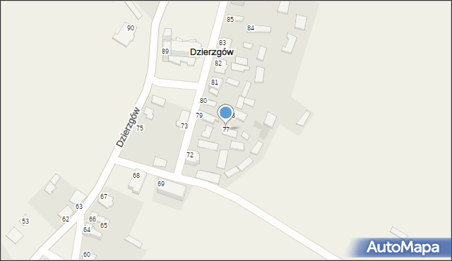 Dzierzgów, Dzierzgów, 77, mapa Dzierzgów