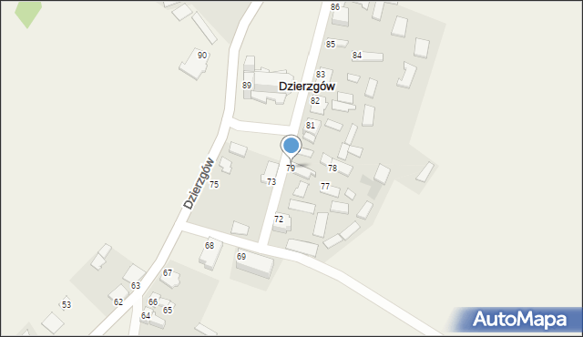 Dzierzgów, Dzierzgów, 79, mapa Dzierzgów