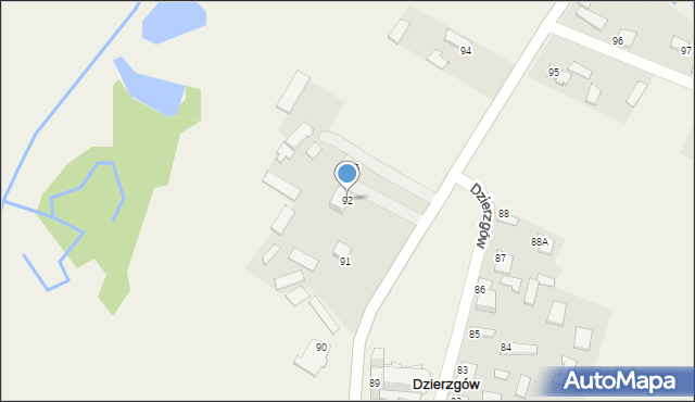 Dzierzgów, Dzierzgów, 92, mapa Dzierzgów