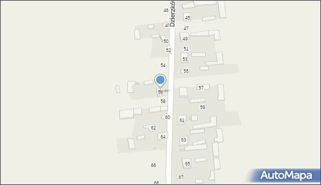 Dzierzkówek Stary, Dzierzkówek Stary, 56, mapa Dzierzkówek Stary