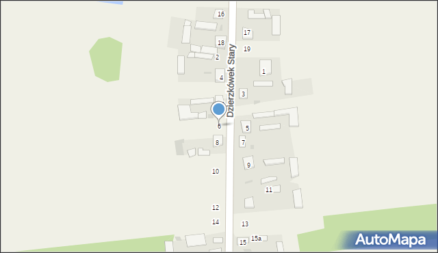 Dzierzkówek Stary, Dzierzkówek Stary, 6, mapa Dzierzkówek Stary