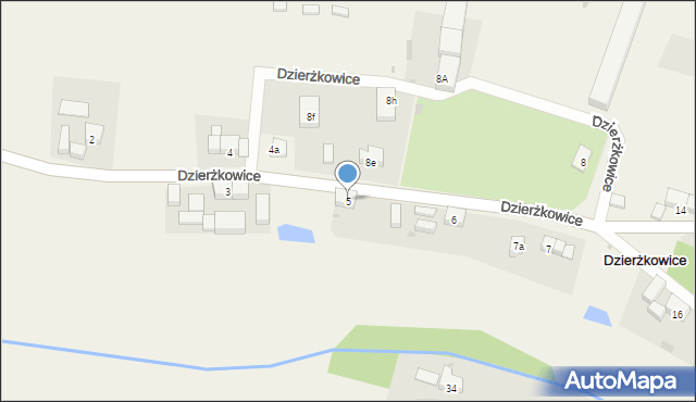 Dzierżkowice, Dzierżkowice, 5, mapa Dzierżkowice