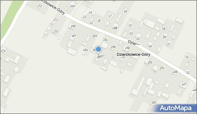 Dzierzkowice-Góry, Dzierzkowice-Góry, 160, mapa Dzierzkowice-Góry