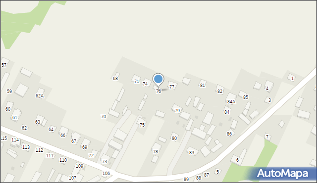 Dzierzkowice-Góry, Dzierzkowice-Góry, 76, mapa Dzierzkowice-Góry