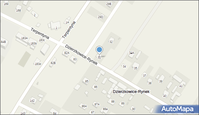 Dzierzkowice-Rynek, Dzierzkowice-Rynek, 31, mapa Dzierzkowice-Rynek