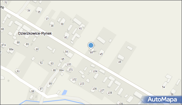 Dzierzkowice-Rynek, Dzierzkowice-Rynek, 44, mapa Dzierzkowice-Rynek