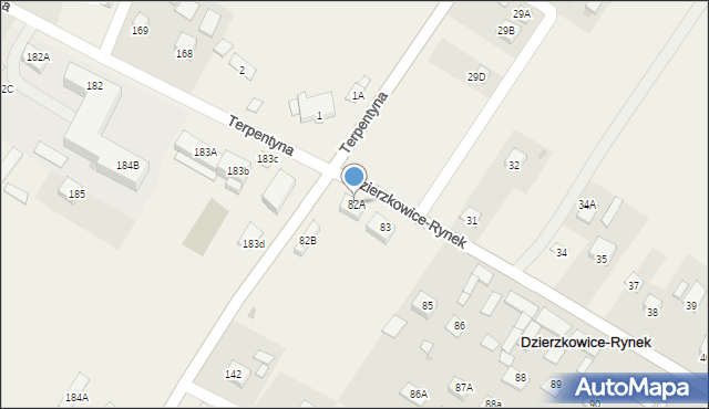 Dzierzkowice-Rynek, Dzierzkowice-Rynek, 82A, mapa Dzierzkowice-Rynek