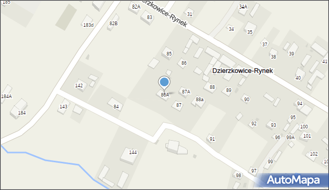 Dzierzkowice-Rynek, Dzierzkowice-Rynek, 86A, mapa Dzierzkowice-Rynek