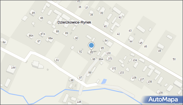 Dzierzkowice-Rynek, Dzierzkowice-Rynek, 93, mapa Dzierzkowice-Rynek