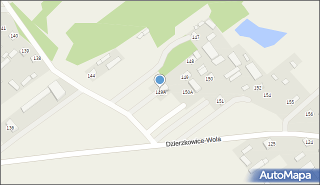 Dzierzkowice-Wola, Dzierzkowice-Wola, 149A, mapa Dzierzkowice-Wola