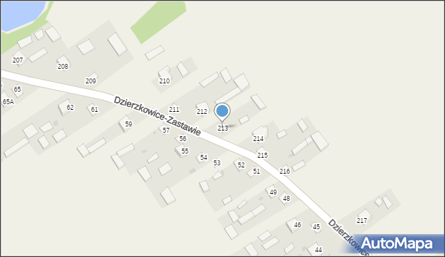 Dzierzkowice-Wola, Dzierzkowice-Wola, 213, mapa Dzierzkowice-Wola