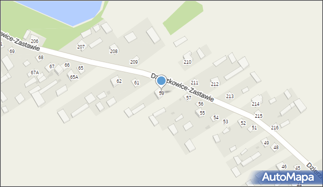 Dzierzkowice-Wola, Dzierzkowice-Wola, 59, mapa Dzierzkowice-Wola